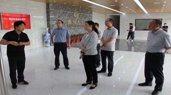 河南省科技厅党组成员、副厅长陶曼晞一行莅临公司调研